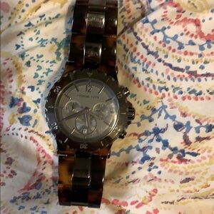 Tortoiseshell Michael kors watch